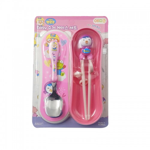 韩国 啵乐乐 Pororo 贝蒂勺筷套装 含简易盒 2岁以上宝宝_