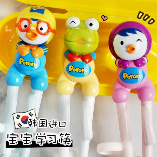 韩国 啵乐乐 Pororo 贝蒂勺筷套装 含简易盒 2岁以上宝宝_