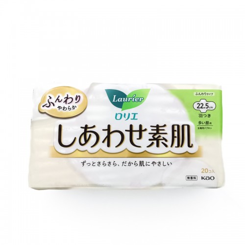 KAO花王卫生巾F22.5cm厚款 素肌系列20片_
