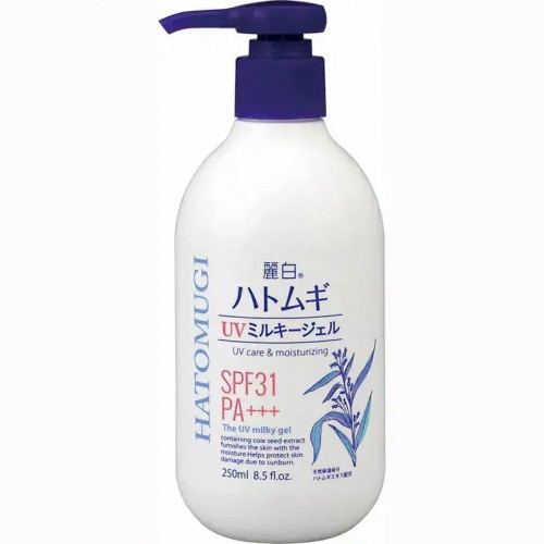 日本 熊野油脂麗白薏仁保湿防晒身体乳250ml_